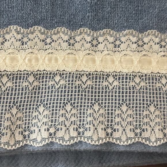 VTG Saturday Knight Bath Towel & Wash Rag Blue Sea Shell Embellished Cotton US - Picture 8 of 16